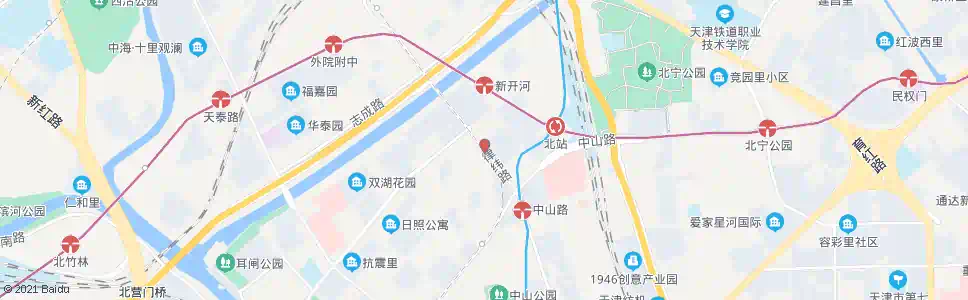 天津河北四马路_公交站地图_天津公交_妙搜公交查询2025