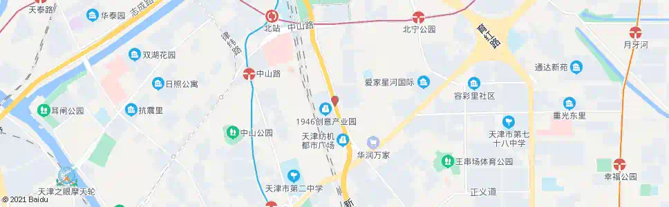 天津花园里_公交站地图_天津公交_妙搜公交查询2025