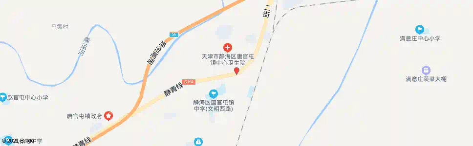 天津唐官屯三街村_公交站地图_天津公交_妙搜公交查询2025