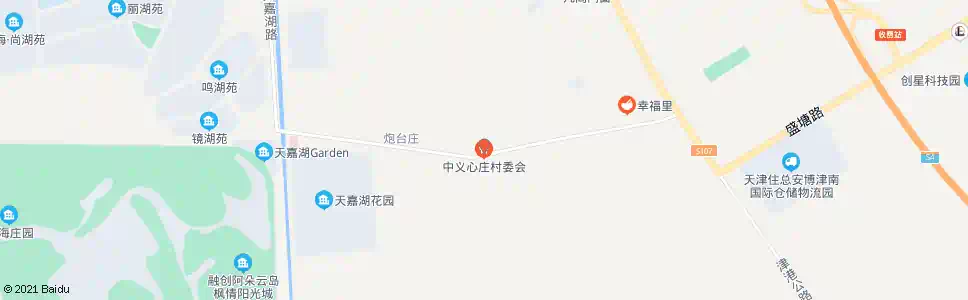 天津中义心村_公交站地图_天津公交_妙搜公交查询2025