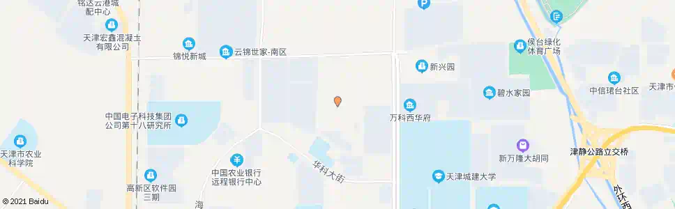 天津华科三路_公交站地图_天津公交_妙搜公交查询2025