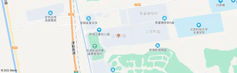 天津上京和园_公交站地图_天津公交_妙搜公交查询2025