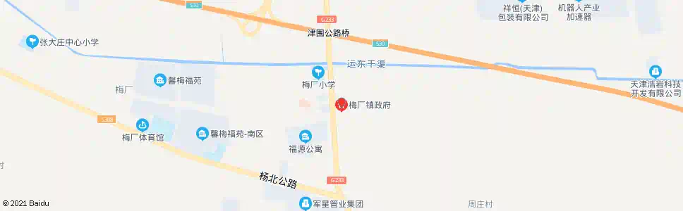 天津梅厂镇_公交站地图_天津公交_妙搜公交查询2025