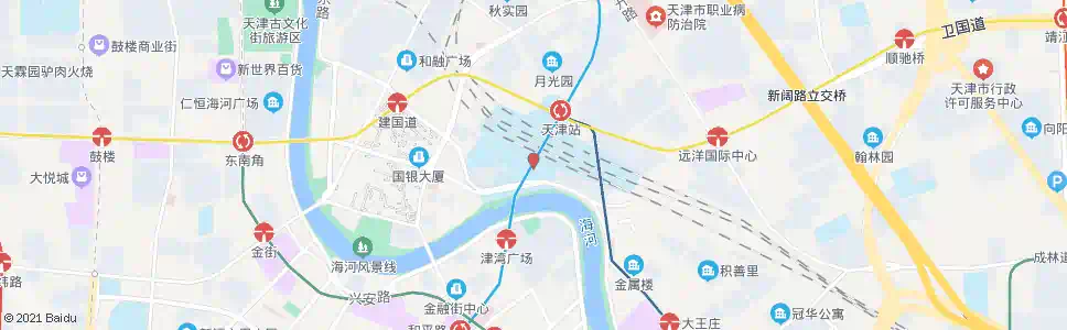 天津峰台路口_公交站地图_天津公交_妙搜公交查询2025