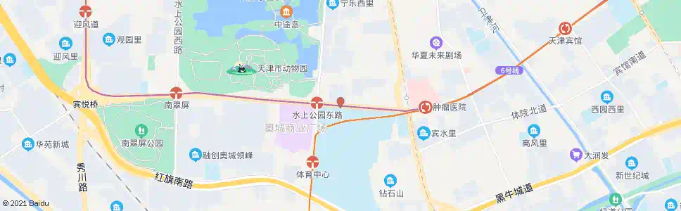 天津体育中心北_公交站地图_天津公交_妙搜公交查询2025