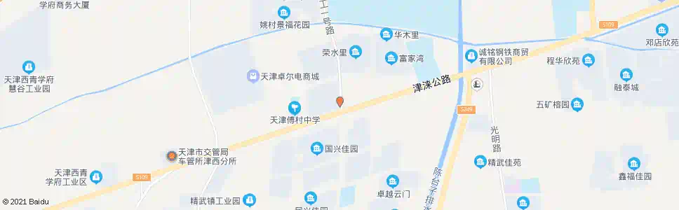 天津傅村路_公交站地图_天津公交_妙搜公交查询2025