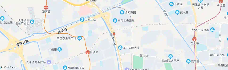 天津丽江道_公交站地图_天津公交_妙搜公交查询2025