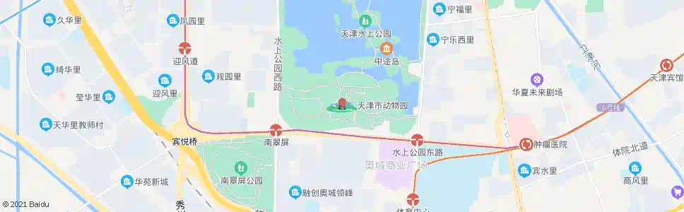 天津动物园公交站_公交站地图_天津公交_妙搜公交查询2025