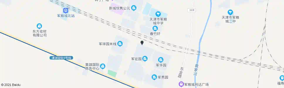 天津军粮城示范镇_公交站地图_天津公交_妙搜公交查询2025