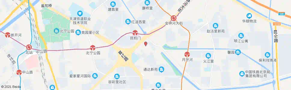 天津增光道_公交站地图_天津公交_妙搜公交查询2025