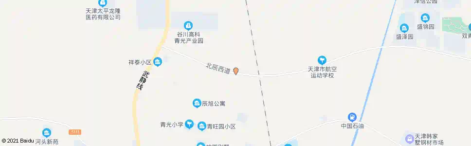 天津北辰西道高铁桥_公交站地图_天津公交_妙搜公交查询2025