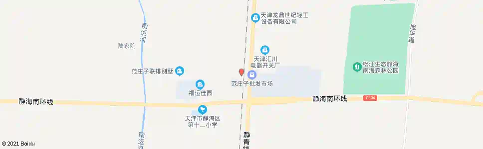 天津范庄子(胜利大街)_公交站地图_天津公交_妙搜公交查询2025