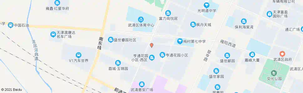 天津亨通花园_公交站地图_天津公交_妙搜公交查询2025