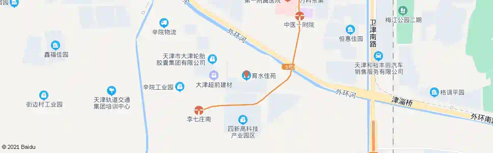天津育水佳苑_公交站地图_天津公交_妙搜公交查询2025