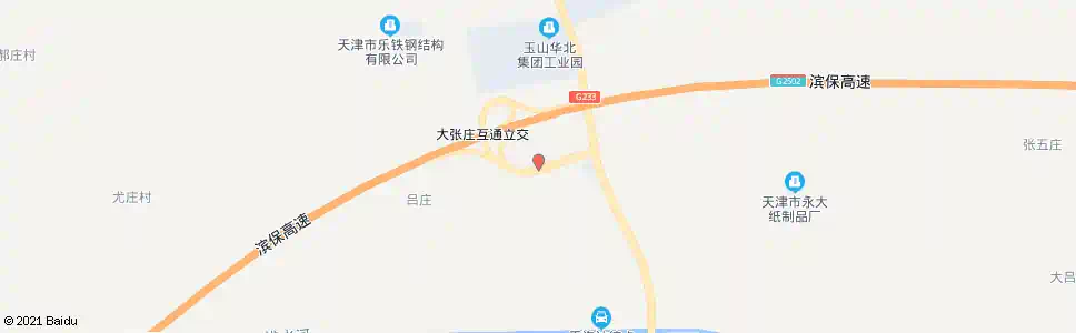 天津大张屯收费站_公交站地图_天津公交_妙搜公交查询2025