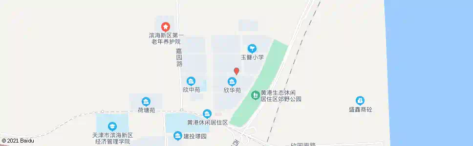 天津欣华苑北门_公交站地图_天津公交_妙搜公交查询2025