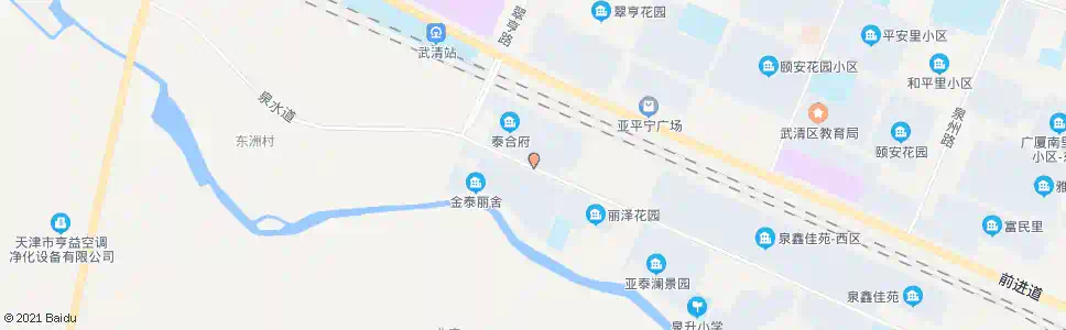 天津泉昻佳苑西区_公交站地图_天津公交_妙搜公交查询2025