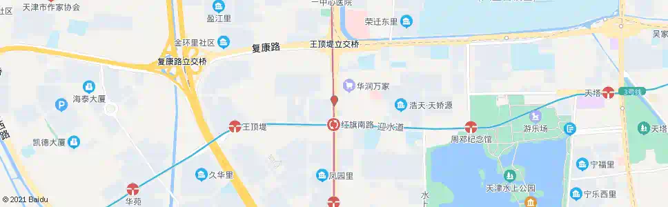 天津王顶堤立交桥_公交站地图_天津公交_妙搜公交查询2025