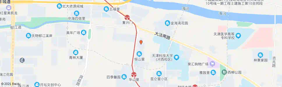 天津微山东里_公交站地图_天津公交_妙搜公交查询2025