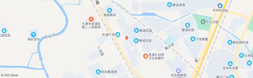 天津静湖花园西门_公交站地图_天津公交_妙搜公交查询2025