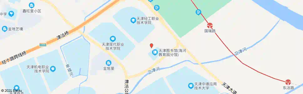 天津海河教育园管理中心_公交站地图_天津公交_妙搜公交查询2025