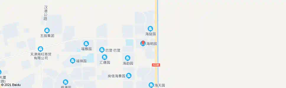天津海明园_公交站地图_天津公交_妙搜公交查询2025