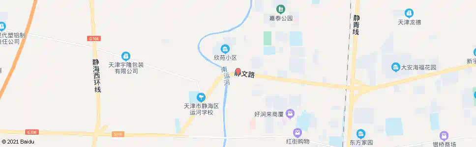天津静文路_公交站地图_天津公交_妙搜公交查询2025