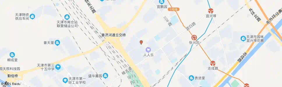 天津国宜里_公交站地图_天津公交_妙搜公交查询2025