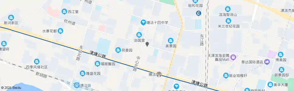 天津杭州道中心北路_公交站地图_天津公交_妙搜公交查询2025