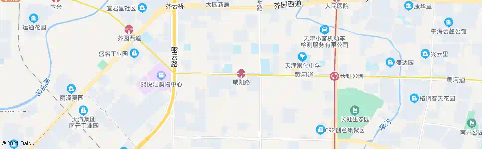 天津咸阳路_公交站地图_天津公交_妙搜公交查询2025