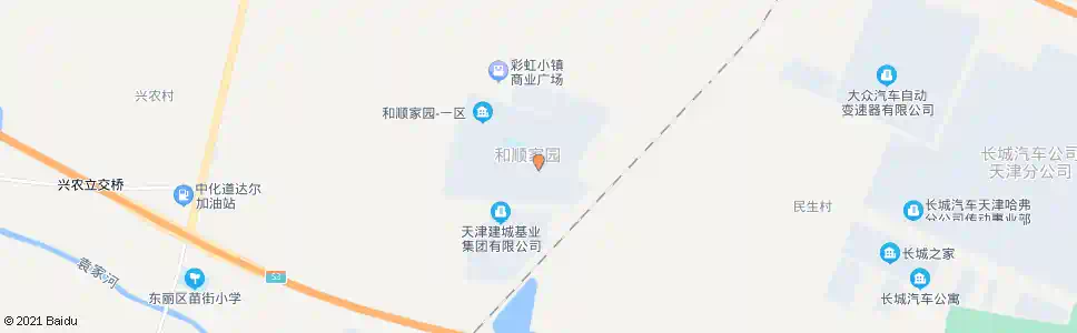 天津和顺家园六区_公交站地图_天津公交_妙搜公交查询2025