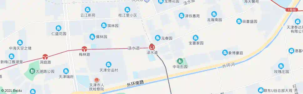 天津渌水道微山路_公交站地图_天津公交_妙搜公交查询2025