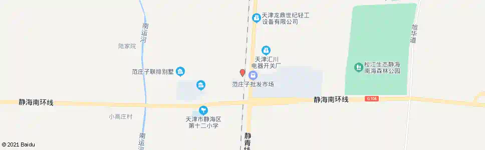 天津范庄子_公交站地图_天津公交_妙搜公交查询2025