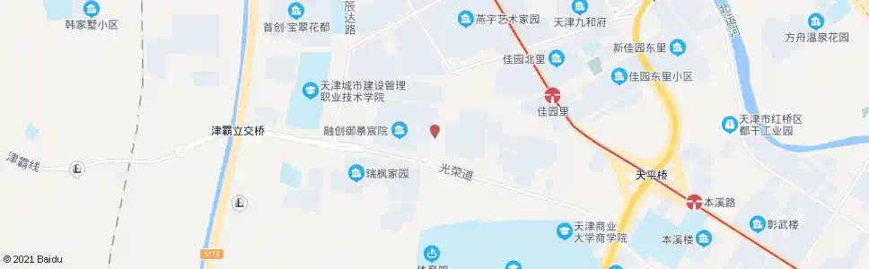 天津瑞通里_公交站地图_天津公交_妙搜公交查询2025