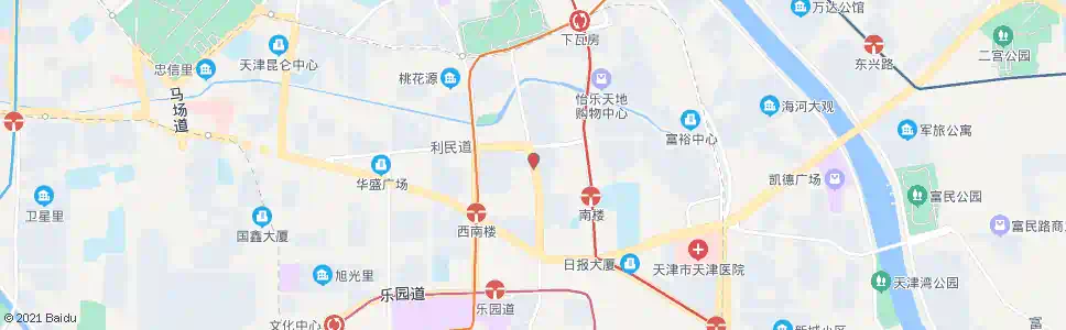天津爱国里_公交站地图_天津公交_妙搜公交查询2025