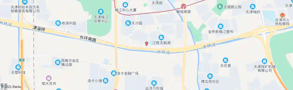 天津天湾园_公交站地图_天津公交_妙搜公交查询2025