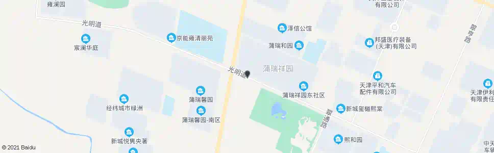 天津蒲瑞祥园西区_公交站地图_天津公交_妙搜公交查询2025