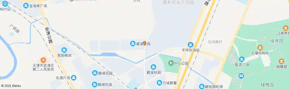 天津碧溪卓园东门_公交站地图_天津公交_妙搜公交查询2025