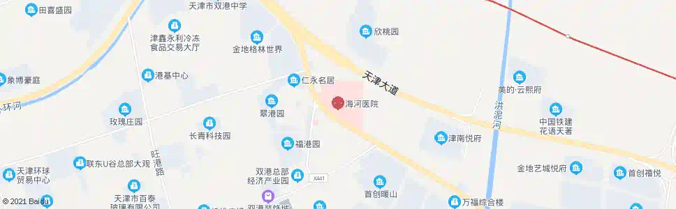 天津海河医院_公交站地图_天津公交_妙搜公交查询2025