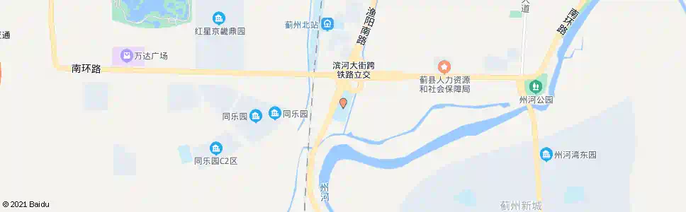天津蓟州中学_公交站地图_天津公交_妙搜公交查询2025