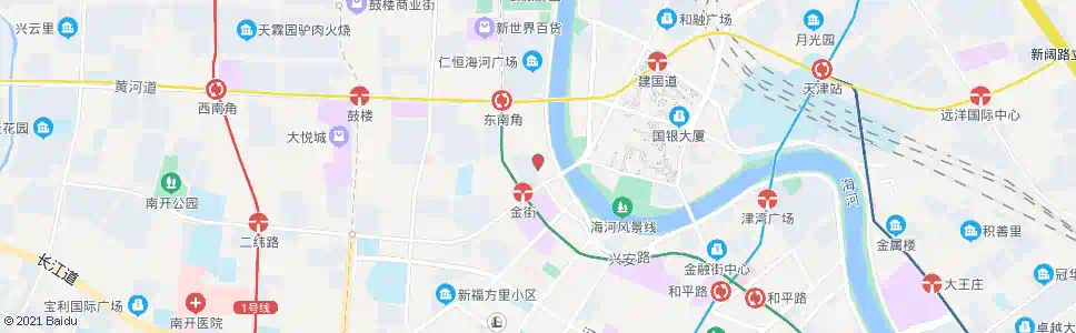 天津兴安路北安桥口_公交站地图_天津公交_妙搜公交查询2025