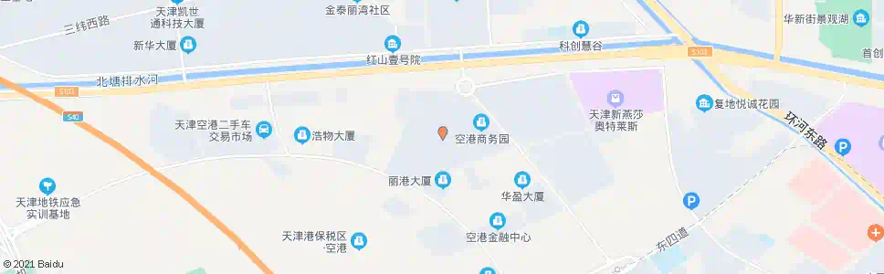 天津空港商务园西区_公交站地图_天津公交_妙搜公交查询2025