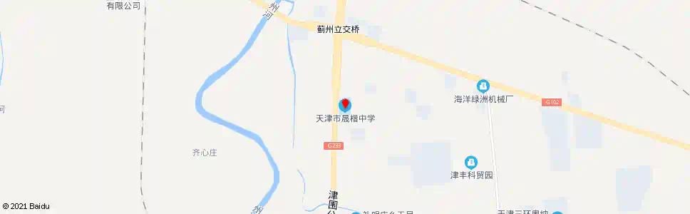 天津晟楷中学_公交站地图_天津公交_妙搜公交查询2025
