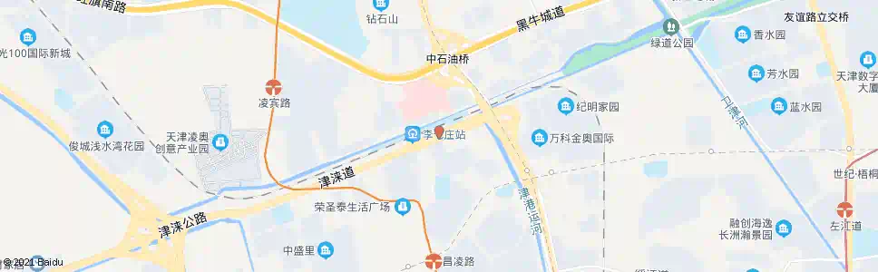天津津涞花园_公交站地图_天津公交_妙搜公交查询2025
