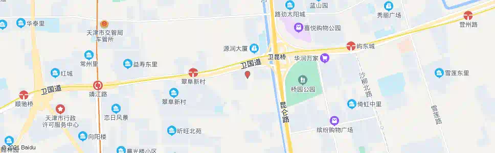 天津月牙西里_公交站地图_天津公交_妙搜公交查询2025