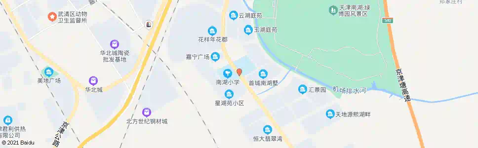 天津南湖第一小学_公交站地图_天津公交_妙搜公交查询2025