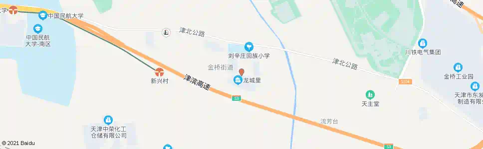 天津龙城里小区_公交站地图_天津公交_妙搜公交查询2025