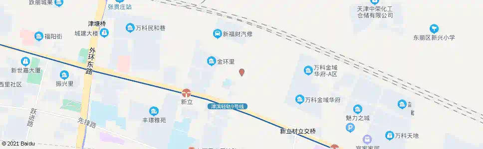 天津新粮里_公交站地图_天津公交_妙搜公交查询2025