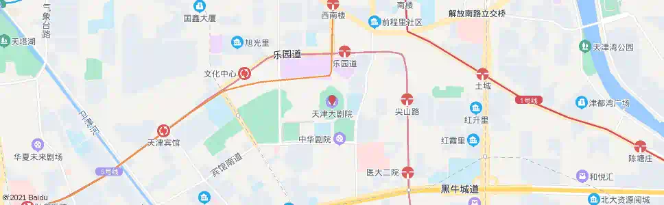 天津大剧院_公交站地图_天津公交_妙搜公交查询2025