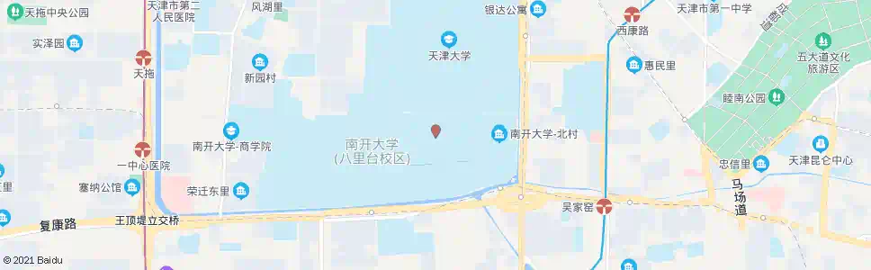 天津南开大学体育馆_公交站地图_天津公交_妙搜公交查询2025